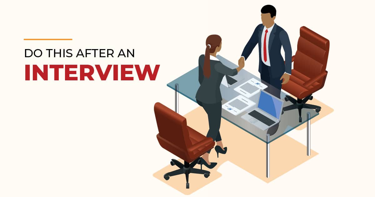 what to do after interview