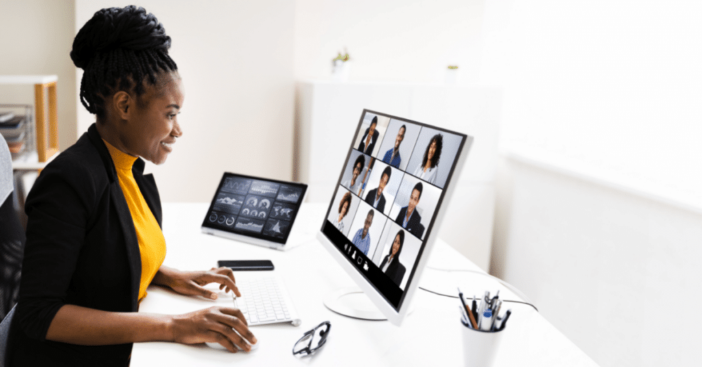 Stay connected with coworkers through video chat