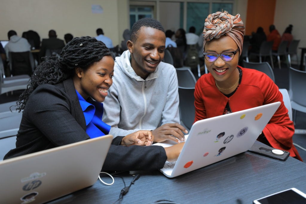 Students at Moringa School Ngong Lane campus